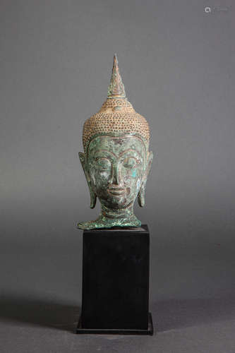 14至15世纪泰国铜佛头