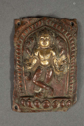 十七世纪铜镀金法像