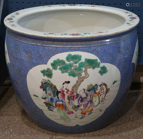 Chinese Porcelain Fish Bowl