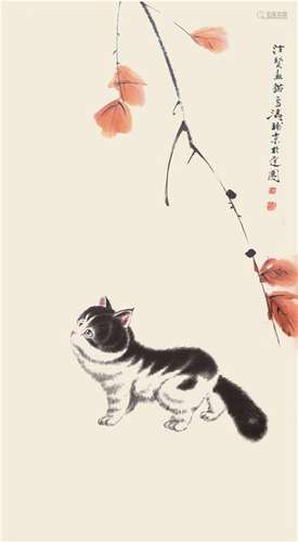 王雪涛曹汝贤 《猫画》