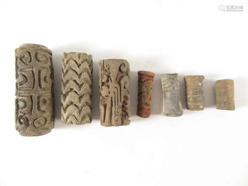 Pre Columbian 7 Cylinder Seals