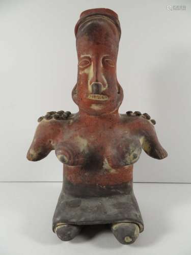 Pre Columbian Jalisco Pottery Figure Woman