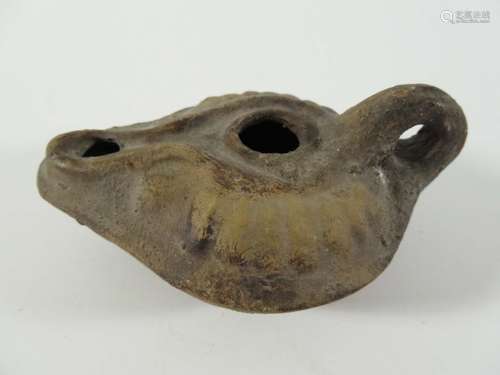 Ancient Roman Pottery Oil Lamp