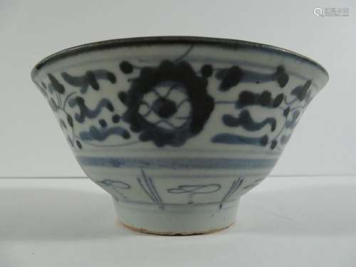 Chinese Small Blue on White Porcelain Bowl