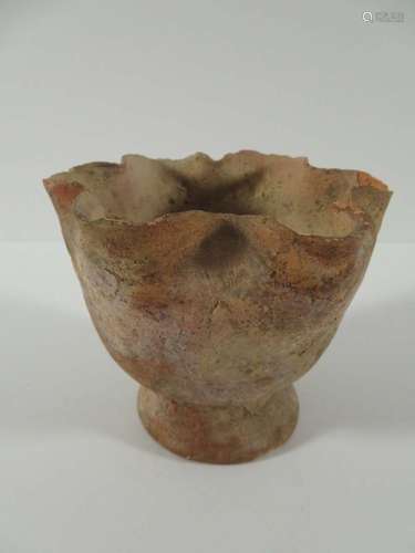 Ancient Red Ware Flower Form Bowl Arabia