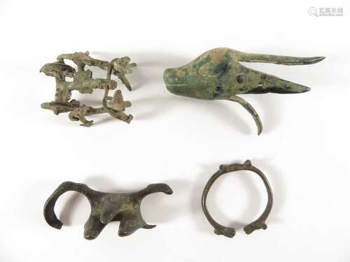 Ancient Roman Bronze 4 Piece Lot