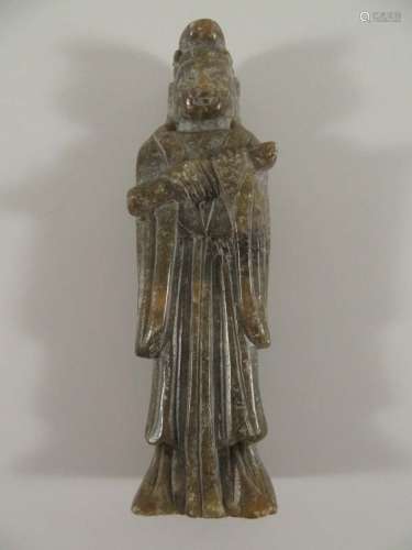 Chinese Soapstone Carving Figure Of A Scholar