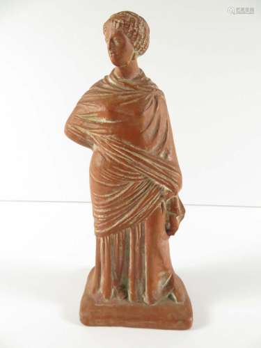 Greek Terracotta Figure Standing Woman