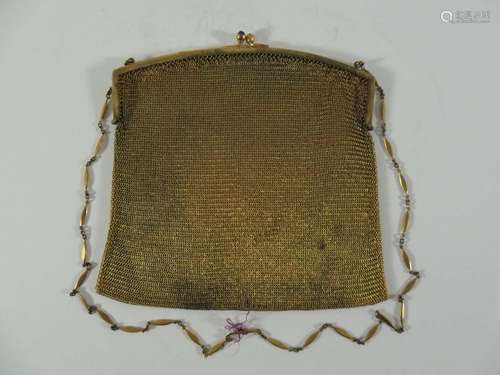 Fashion Purse Original Art Deco Gold Plated Mesh