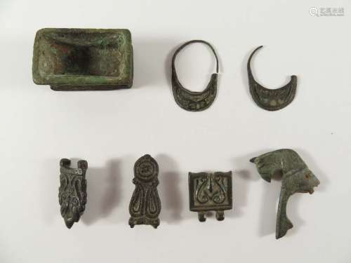 Ancient Roman Bronze 7 Piece Lot