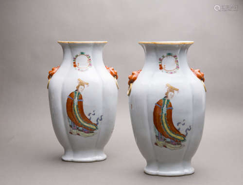 A Pair of Chinese Porcelain Vases