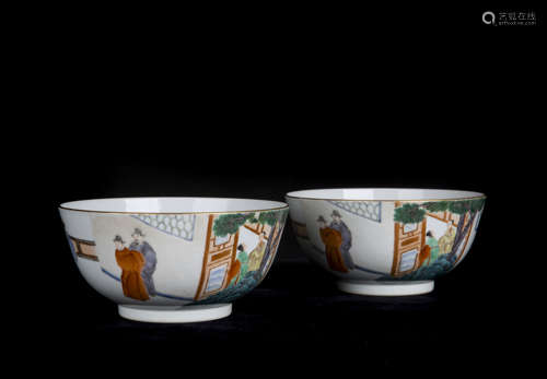 A Pair of Chinese Porcelain Bowls