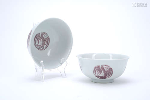 A Pair of Chinese Porcelain Bowls