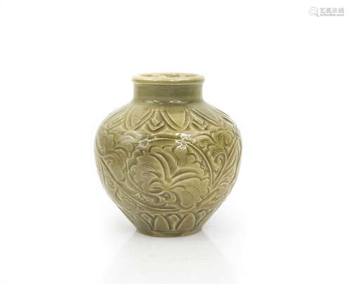 A Chinese Celadon Porcelain Jar