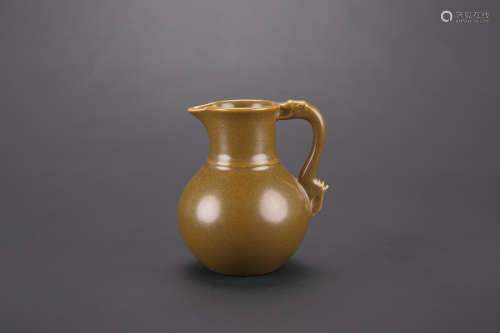 A Chinese Tea Brown Glazed Porcelain Watering Jar