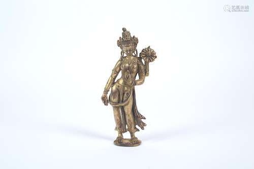 A Chinese Gilt Bronze Buddha