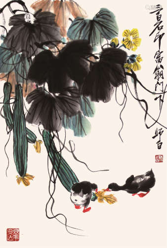 娄师白 花鸟软片 纸本