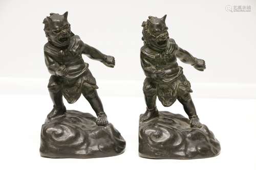 Pair of Bronze Figures