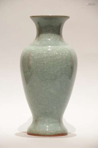 Chinese Celadon Glazed Porcelain Vase