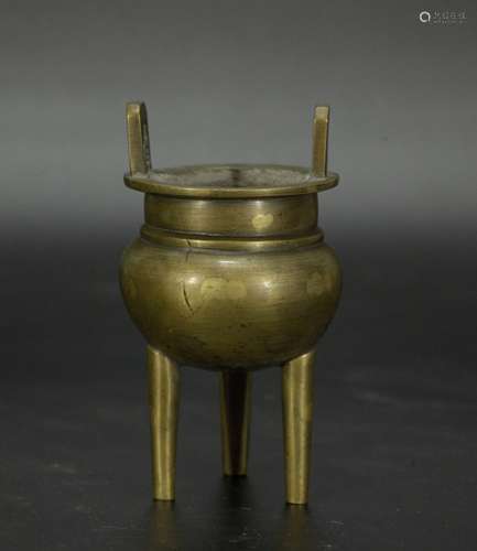 Chinese Bronze Tripod Censer