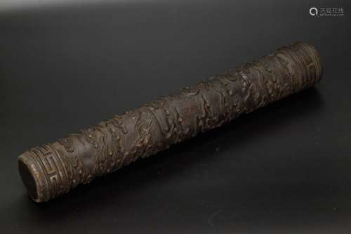 Chinese Hardwood Carved Incense Holder