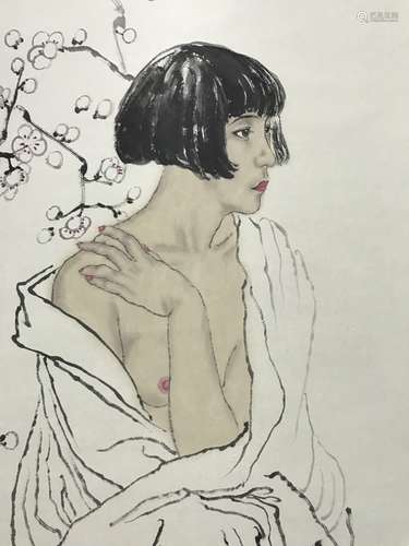 Chinese Ink Scroll Painting , He,JiaYing