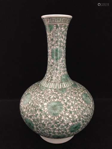 Chinese Porcelain Vase, Marked