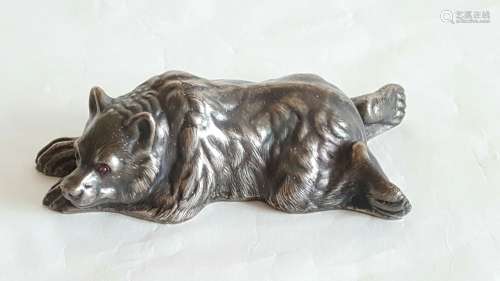 Russian Silver Bear Figurine