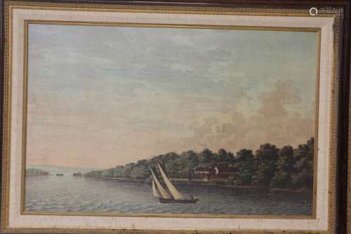 Print on Board of Sailing Boat