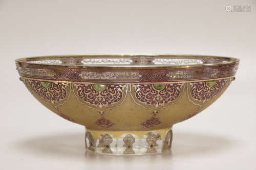19th C. Islamic Oval Shape Bowl, Attributed