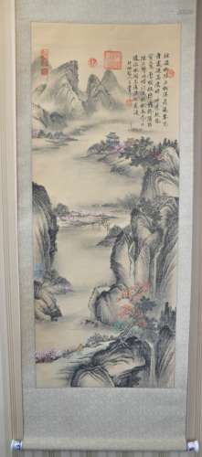 Chinese Ink/Color Painting on Scroll