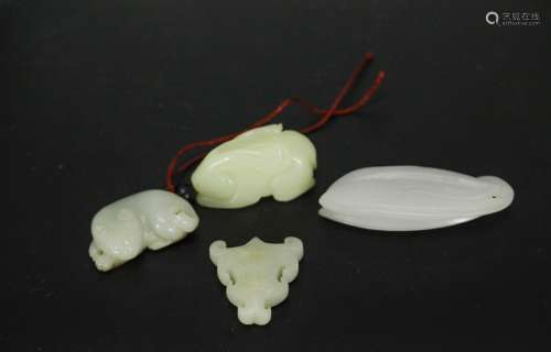 4 Pieces of Chinese Jade Carving