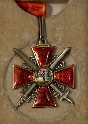 Imperial Russian Military Gold Order of St,Anne 3r