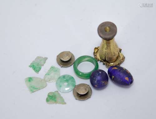 Group of Jadeite, Glass & Metal Collection