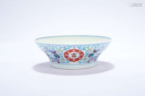 Chinese blue and white porcelain bowl, Xianfeng mark.