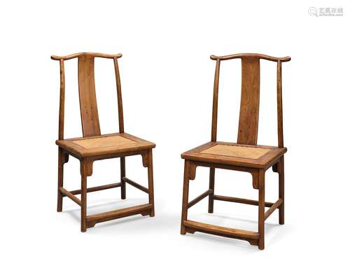 A PAIR OF JICHIMU SIDE CHAIRS19th century