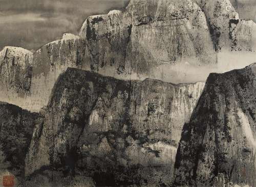 WANG JIQIAN (C.C. WANG, 1907-2003)Mountain Range 1984