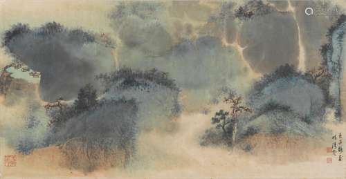 LIN QINGNI (1914-2002)Splashed-ink Landscape, 1972