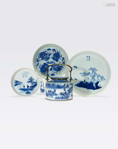 A GROUP OF BLUE AND WHITE PORCELAINS MADEFOR THE VIETNAMESE MARKET