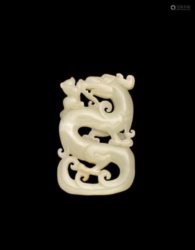 A CARVED JADE ARCHAISTIC PENDANT