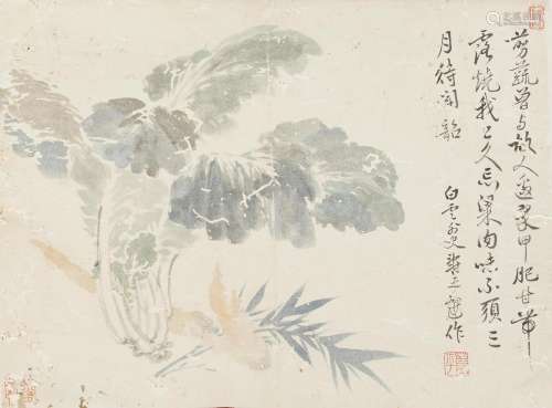 AFTER YUN SHOUPING (20TH CENTURY)Vegetables and Bamboo