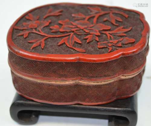 Chinese red lacqure box