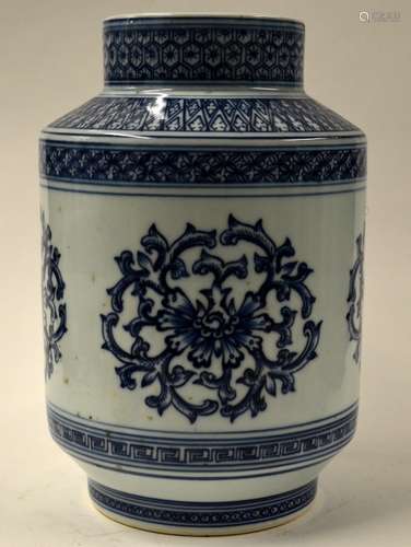 Chinese Blue and White Porcelain Vase