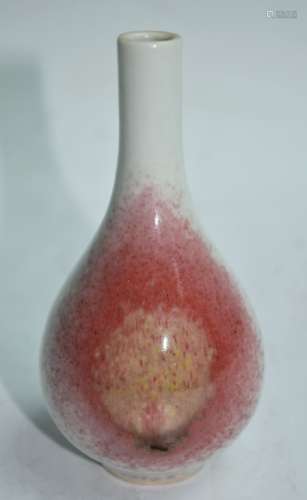 Chinese Copper-red Glazed Tiny  Porcelain Vase