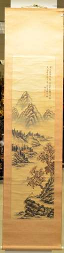 Chinese Scroll Painting of Landscape