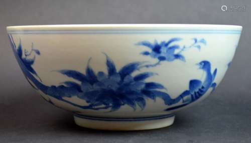 Chinese Blue and White Porcelain Bowl