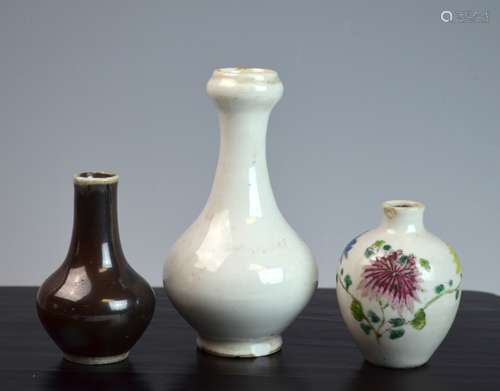 Three Chinese Porcelain Vases