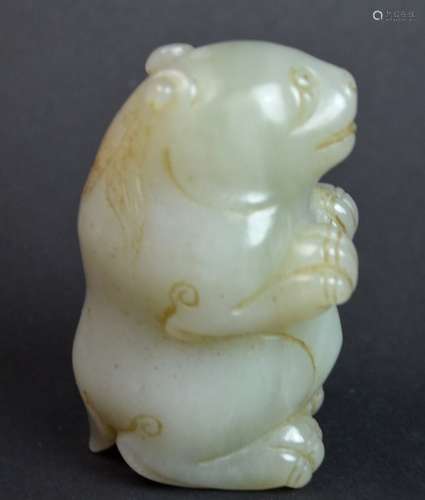 Chinese Jade Carved Bear