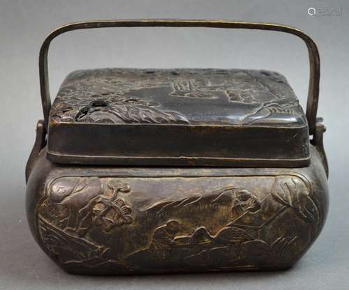 Chinese Bronze Hand Warmer