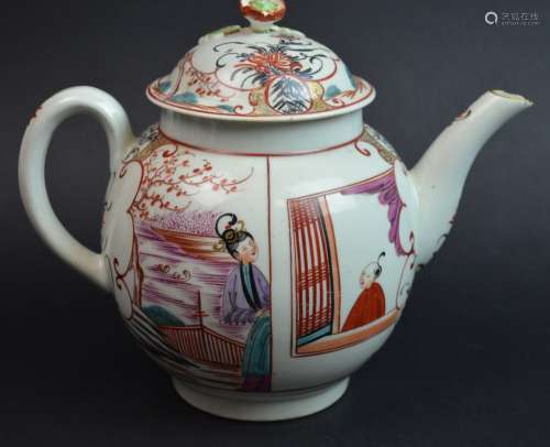 Sotheby's Chinese Rose Medallion Porcelain Teapot